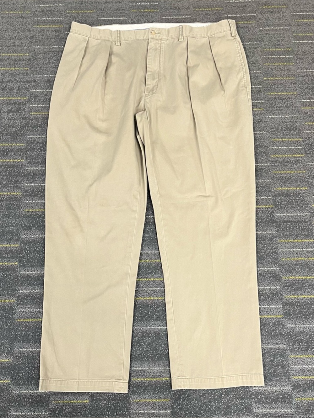 Polo Ralph Lauren Classic Fit Pleated Pants Men 42Bx32 Mid Rise Trouser Relaxed